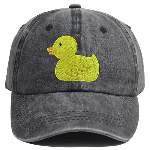 Embroidered Duck Baseball Cap – Adjustable Cotton Dad Hat for Outdoor Adventures & Funny Gift for Animal Lovers