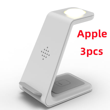 3-in-1 Fast Wireless Charging Station – Foldable Magnetic Charging Dock for iPhone, Apple Watch & AirPods – Universal Quick Charge Stand