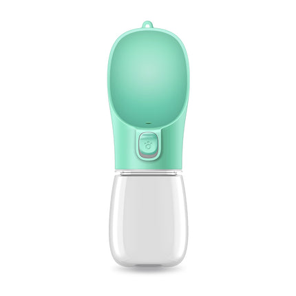 Portable Dog Water Bottle – Leak-Proof Pet Drinking Cup for Walking & Travel – BPA-Free Food-Grade Silicone & Plastic Dispenser