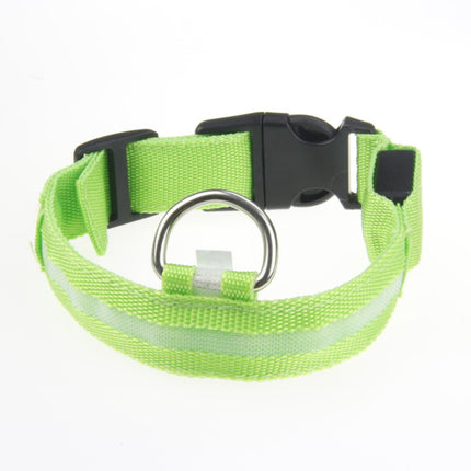 Ultra-Bright LED Glowing Dog Collar – USB Rechargeable Optical Fiber Pet Safety Collar – High-Visibility Night Walking Gear