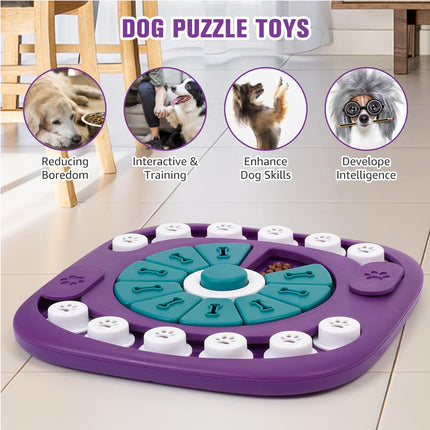 Interactive Dog Treat Puzzle Toy – Mental Stimulation and Slow Feeder Game for Small, Medium, and Large Dogs