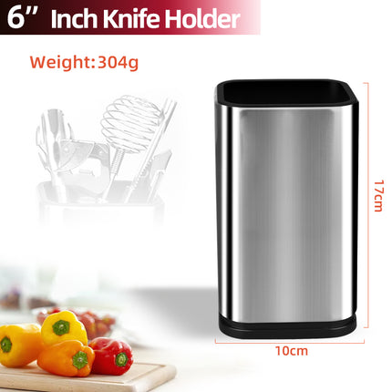 3-in-1 Compact Kitchen Rack – Countertop Knife Block & Chopping Board Stand