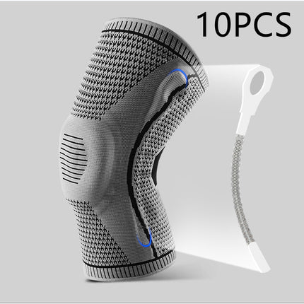 Professional Sports Knee Brace – Silicone Patella Shield & Dual Spring Stabilizers – Compression Knee Sleeve for Basketball, Running & Volleyball