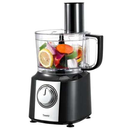 600W Multifunctional Food Processor – 10-Cup Large Capacity Chef Machine – Professional Slicer, Shredder & Mixer