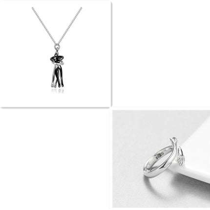 Romantic "Love Hug" Pendant Necklace – Symbolic Couple Jewelry for Lovers – Meaningful Anniversary & Valentine’s Day Gift for Him & Her