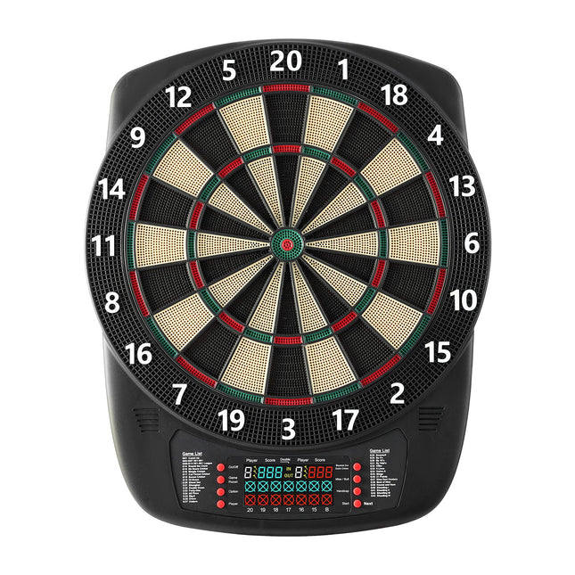 13.5" Electronic Dart Board Set – 43 Games & 200+ Variations – Digital Target with Color LCD Scoring – Includes 6 Darts & 50 Spare Tips