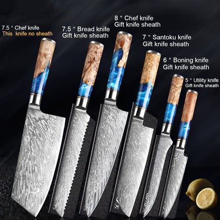 ProChef™ Ultimate Kitchen Knife Set – High-Carbon Stainless Steel Chef & Cleaver Trio