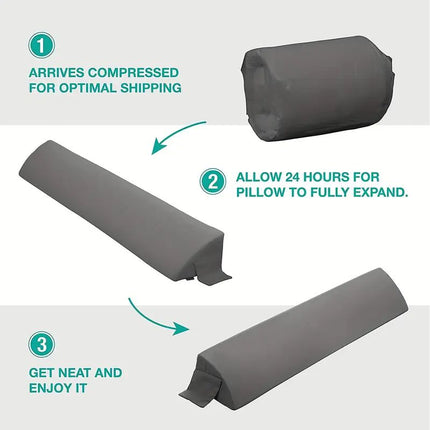 Multi-Purpose Bed Wedge Pillow – 76-Inch Mattress Connector – Supportive Foam Gap Filler for Home & Hotel Beds