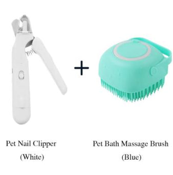 2-in-1 Pet Nail Clippers with LED Light – Quick-View Bloodline Sensor – Professional Dog & Cat Nail Trimmer with Built-in File