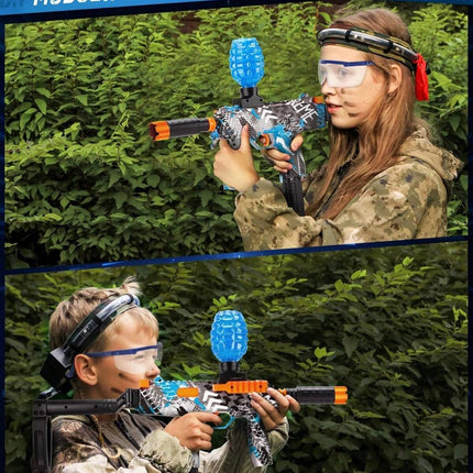 Electric Gel Ball Blaster - Full Auto Splatter Ball Gun with 30,000 Water Beads - High-Speed Outdoor Team Game for Kids & Adults