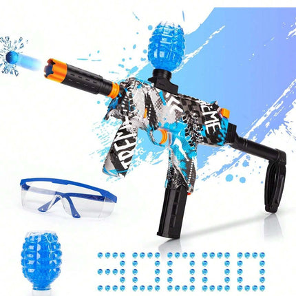 Electric Gel Ball Blaster - Full Auto Splatter Ball Gun with 30,000 Water Beads - High-Speed Outdoor Team Game for Kids & Adults