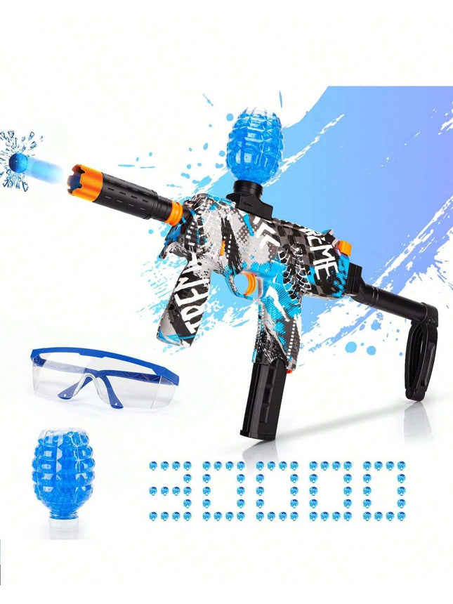 Electric Gel Ball Blaster - Full Auto Splatter Ball Gun with 30,000 Water Beads - High-Speed Outdoor Team Game for Kids & Adults