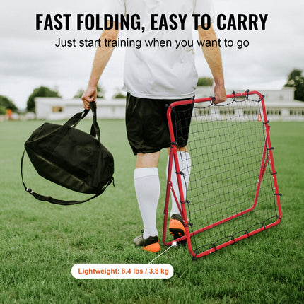 Portable Soccer Rebounder Net – Heavy Duty Kick-Back Trainer for Backyard Practice & Youth Training