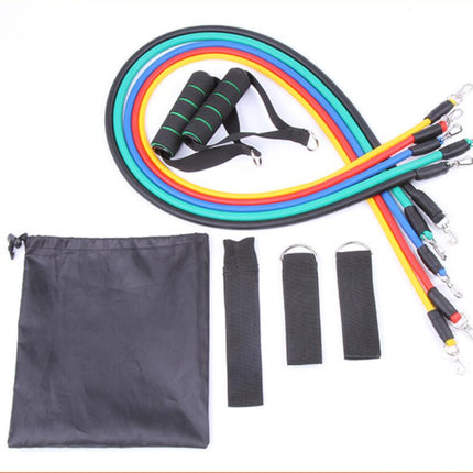 Elastic Pull Rope Resistance Band – Strength Training Tube with Soft Foam Handles – Portable Workout Cord for Arm, Chest & Shoulder Exercises