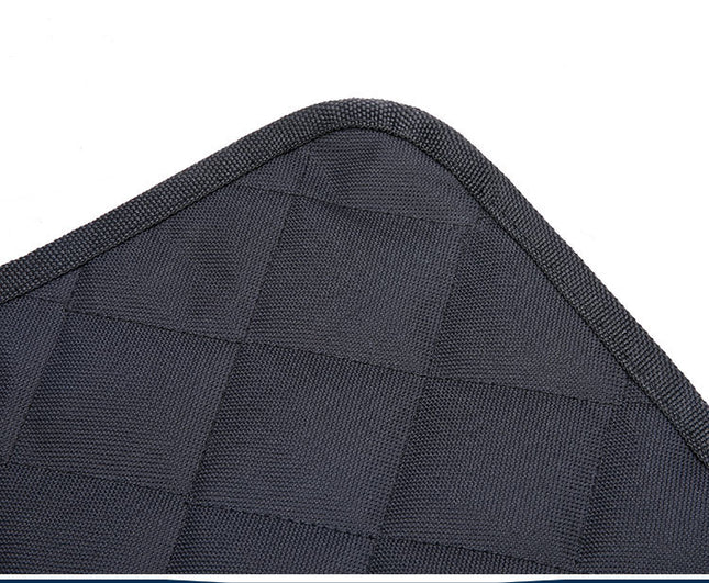 Dog Car Seat Cover with Mesh Visual Window – Waterproof Pet Carrier Hammock – Scratchproof Back Seat Protector with Pockets & Zippers