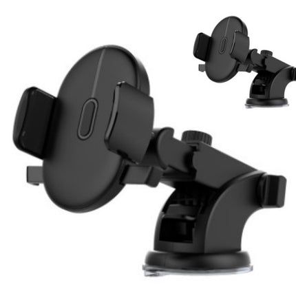Universal Long Arm Car Phone Holder – Strong Suction Cup Dashboard & Windshield Mount – 360° Rotation Telescopic Stand for All Smartphones