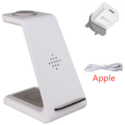 3-in-1 Fast Wireless Charging Station – Foldable Magnetic Charging Dock for iPhone, Apple Watch & AirPods – Universal Quick Charge Stand
