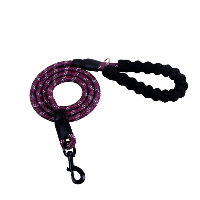 Reflective Dog Leash – Heavy Duty Nylon Pet Dog Lead Rope for Small, Medium & Large Dogs – Padded Handle for Walking & Training