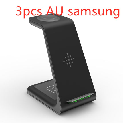 3-in-1 Fast Wireless Charging Station – Foldable Magnetic Charging Dock for iPhone, Apple Watch & AirPods – Universal Quick Charge Stand