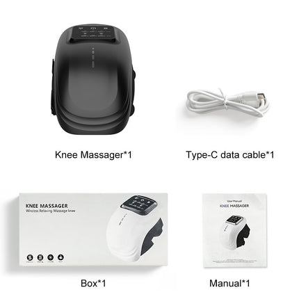 Intelligent Knee Massager with Heat & Vibration – Infrared Laser Therapy for Joint Pain Relief – Cordless Rechargeable Knee Care Device