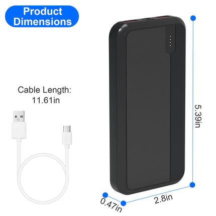 22.5W Super Fast Charging Power Bank – 10000mAh/20000mAh Portable Charger with Built-in USB-C & iOS Cables – Fits iPhone 16, Samsung S24, & Tablets