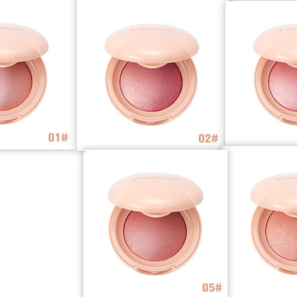Phofay Silk Glow Powder Blush – 2-in-1 Blush & Highlighter