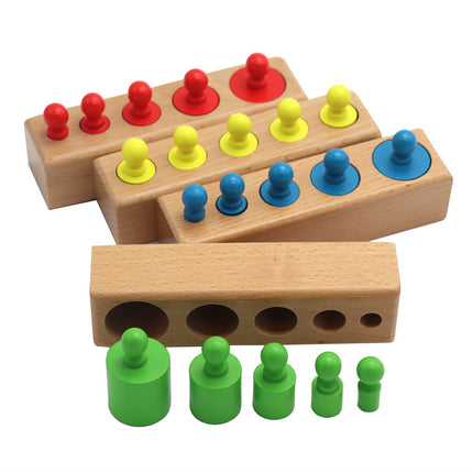Montessori Wooden Geometric Sorter Blocks – Early Education Shape Matching & Stacking Toy – STEM Sensory Learning Kit for Toddlers & Preschoolers