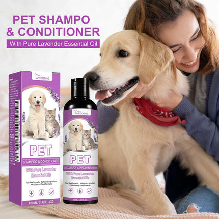 Yegebang Professional Pet Shampoo & Shower Gel – Itch Relief & Soothing Formula – Softening & Detangling Coat Care for Dogs & Cats