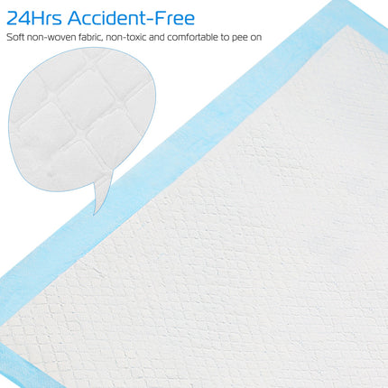 50-Pack Dog Training Pads – 24" x 18" (Medium) Puppy Pee Pads – Super Absorbent Leak-Proof Cat Wee Mats – Bulk Potty Training Set