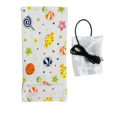 USB Portable Baby Bottle Warmer – Travel Insulated Milk Heater Sleeve – Fast-Heating Bottle Cover for Stroller, Car, and Outdoor Use