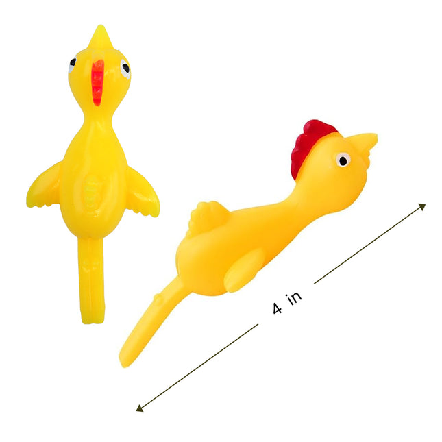 18-Pack Flying Slingshot Ducks – Stretchy Finger Flinging Toys – Fun Rubber Duck Catapult for Kids & Adults – Perfect Party Favors & Stress Relief