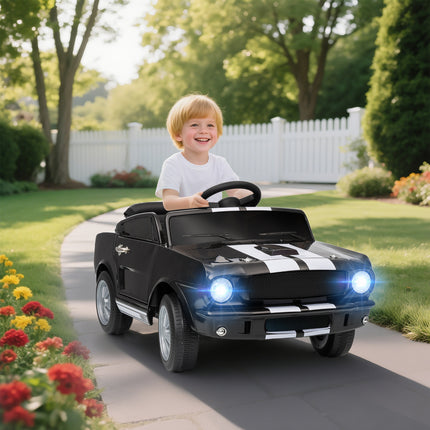 12V Kids Ride-On Car with Remote Control – Adjustable Speed Electric SUV – Smooth Start Technology, LED Lights & MP3 Player (Black)