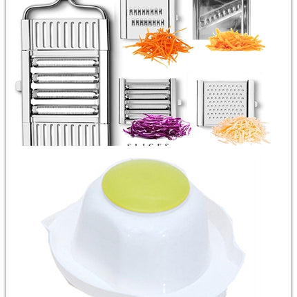 3-in-1 Stainless Steel Handheld Grater – Multi-Functional Vegetable Slicer & Fruit Shaver