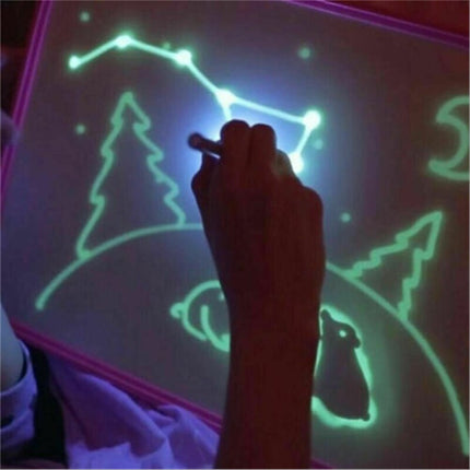 3D Magic Drawing Pad for Kids – LED Light-Up Glow Board with 8 Light Effects – Creative Educational Sketchpad Gift