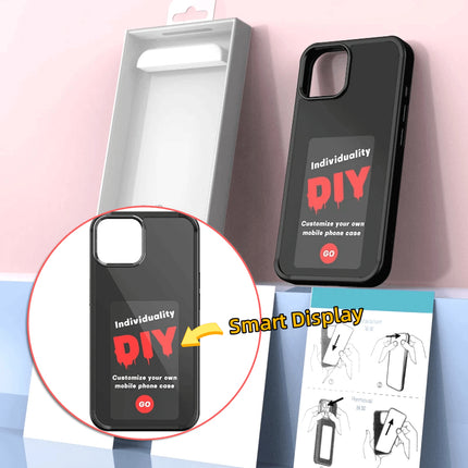 Smart E-Ink Screen Phone Case – NFC DIY Personalized Display Case – Battery-Free Instant Image Projection Luxury Cover