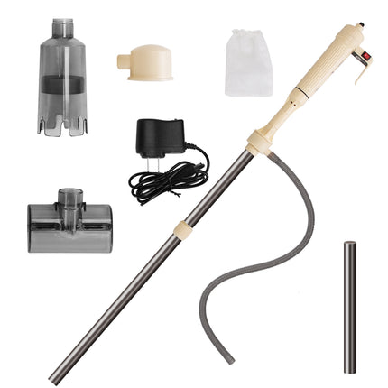 6-in-1 Electric Aquarium Gravel Cleaner Kit – Automatic Fish Tank Vacuum with Water Changer & Sand Washer – Adjustable Length Sludge Extractor