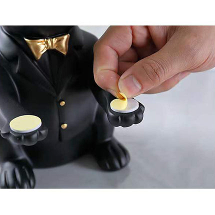 French Bulldog Statue with Storage Tray – Elegant Dog Sculpture Home Decor – Entryway Key Holder & Jewelry Organizer Tray