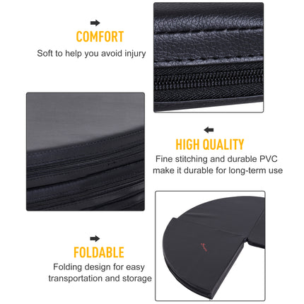 Professional Pole Dance Safety Mat – Foldable Round Crash Mat for Dance & Fitness – High-Density Foam Padding with Center Hole