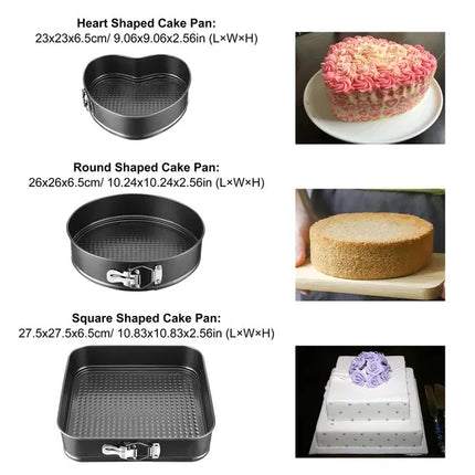 ProBake™ Professional Springform Pan – Heavy-Duty Carbon Steel Cake Mold with Non-Stick Coating