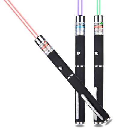 3-Pack High-Power Laser Pointer Set – Green, Blue & Red Visible Beam Pens – Professional Interactive Pet Toys & Presentation Pointers