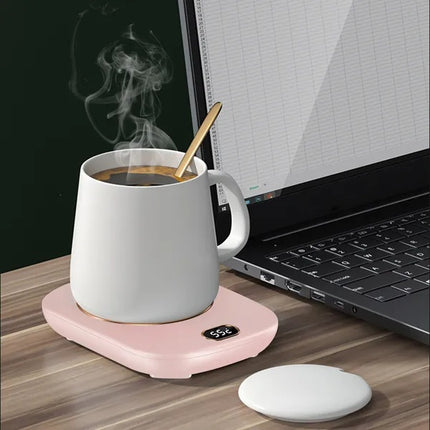 Electric Coffee Mug Warmer for Desk – Smart Constant Temperature Tea & Milk Heater with Auto Shut-Off