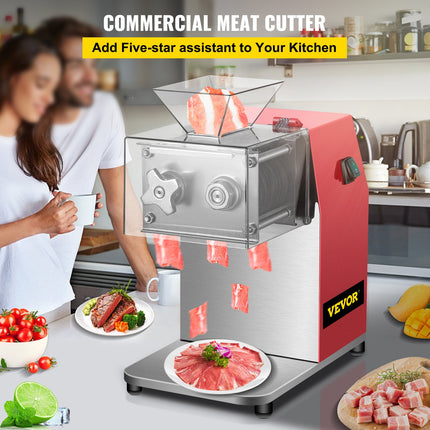 850W Commercial Electric Meat Cutter – 551 Lbs/H Professional Meat Shredding & Slicing Machine