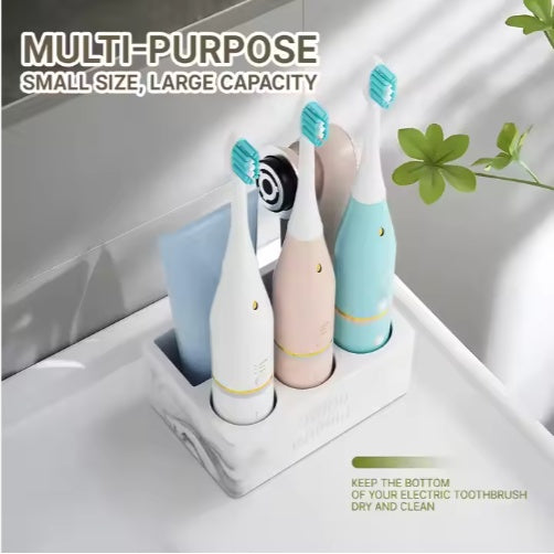 Nordic Series Bathroom Organizer – Modern Toothbrush & Toothpaste Holder for Vanity
