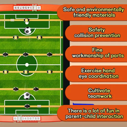 Interactive Tabletop Football Game – Portable Mini Soccer Field for Family Fun & Game Night Entertainment