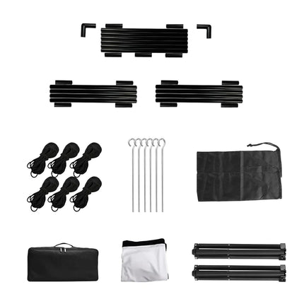 Portable Projector Screen with Stand (100"/120" Options) – 4K HD Wrinkle-Free Movie Screen – Front & Rear Projection Foldable Screen with Carry Bag for Outdoor Cinema