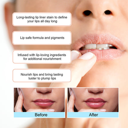 Precision Peel-Off Lip Outline – Smudge-Proof Defined Lip Tint