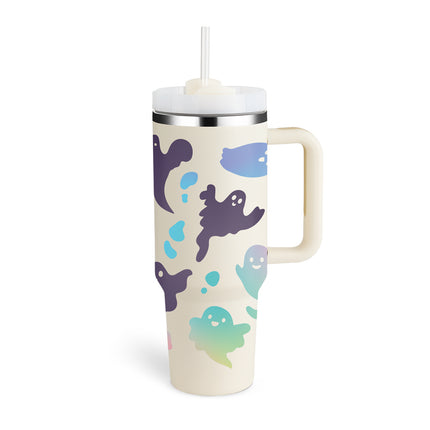Oversized 40oz Travel Mug with Straw – Spill-Proof Insulated Water Bottle for Gym, Office & Road Trips