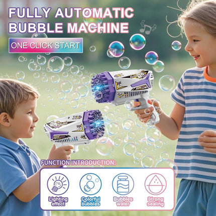 Automatic Bubble Gun Launcher – Thousands of Bubbles Per Minute – Portable Bubble Blower for Outdoor Parties, Weddings & Birthdays – Kids & Toddlers Summer Toy