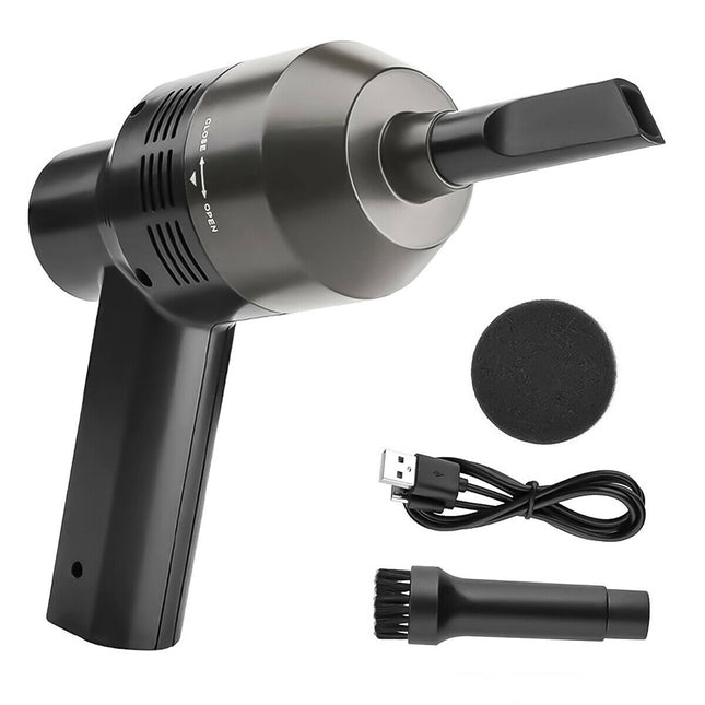 USB Rechargeable Mini Vacuum Cleaner – Powerful Cordless Desktop Cleaner for Electronics – Handheld Vacuum for Keyboard, Car Interior & Pet Hair