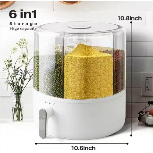 Airtight Pet Food Storage Container – Large Capacity Cereal & Grain Bin with Measuring Cup – Moisture-Proof Sealed Bucket for Cat & Dog Food